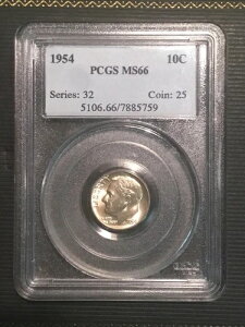 PCGS MS66 1954 P FDR 10Zg ̑D֎萔{[iXRC bg