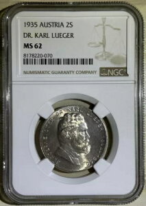 I[XgA 1935N 2VO J[E[K[m25Ԗڂ̕s NGC MS 62