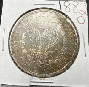 1882 O $1 �����K�� �V���o�[ �_���[ �R�C�� �j�[�g �g�[�j���O �g�i�[ AU �� Unc