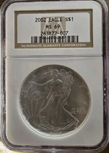 2002 MS 69 �A�����J�� �V���o�[ �C�[�O�� 1�I���X NGC �O���[�h�F�� �{���X���u