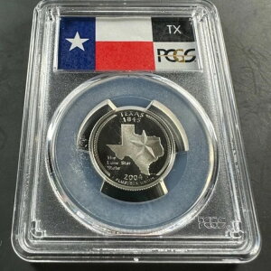 2004-S 25�Z���g �e�L�T�X�B �V���o�[�v���[�t �X�e�[�g�N�H�[�^�[ �R�C�� PCGS PR70 DCAM (85139)