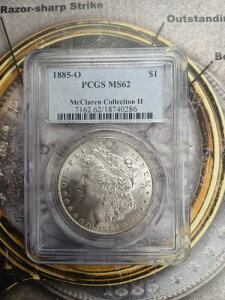 Vo[ 1885 O K _[ PCGS MS62 }N[ RNV 11 TP-9329