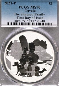 2021-P �c�o�� 1�I���X �V���o�[ .9999 �U�E�V���v�\���Y�E�t�@�~���[ FDOI PCGS MS-70