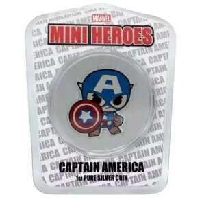 2021年 フィジー マーベル ミニヒーローズ キャプテン・アメリカ 1オンス 銀貨