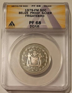 �x���[�Y 1979�N FM �V���o�[ 50�Z���g �O���J���h�� �v���[�t PF68 DCAM PCGS �ᒒ��