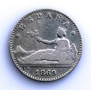 �X�y�C�����{�b��50�Z���g 1869�N *6-9 Snm �}�h���[�h��� 0.0882�I���X ��