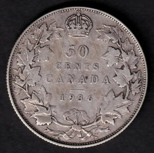 Ji_ 1936N 50Zg ܏\Zg LOW[W5 .800 Vo[ #3