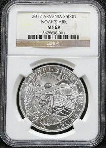 2012N AjA S500D NGC MS69 mA̔M 1IX .999 Vo[ 