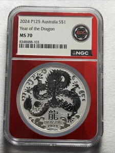 2024N 1IX  P125 I[XgA S$1 N Ms. 70 NGC (EDC bhXu)