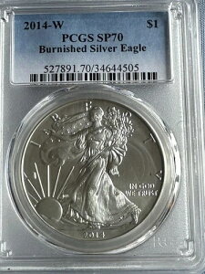 2014-W SP70 �o�[�j�b�V���h �V���o�[ �C�[�O�� PCGS�B