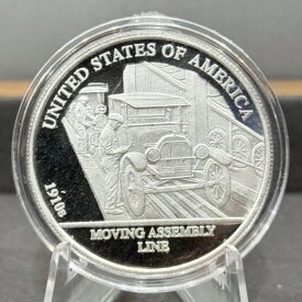 1オンスシルバー（999）ラウンドアメリカの歴史移動組立ライン1910年代