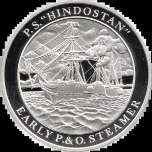 1842�N P.S �q���h�X�^�� �A�[���[ P&O �X�`�[�}�[ 40g .925 �V���o�[ �v���[�t�R�C��