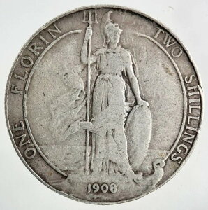 1908年 エドワード7世 フローリン銀貨 | コレクターズグレード