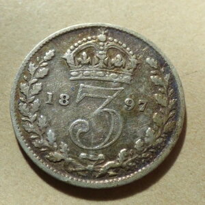 ���B�N�g���A�E���F�[���h�E�w�b�h�E�X���[�y���X 1897�N �V���o�[ 3D �V���o�[ �Ǖi (myrefn115)