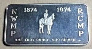 1974�N �J�i�_ RCMP ���B���e�[�W 1�g���C�I���X ����o�[ 0.999 �d�� 31.1 �O����