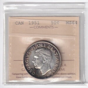 Ji_ 1951N 50Zg ܏\Zg LOW[W6 ICCSO[h MS-64 .800