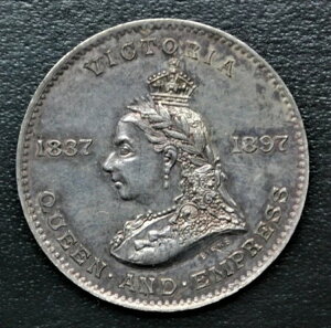 1897�N ���B�N�g���A���� �_�C�������h�W���r���[���_���i�o�[�N�X�A�����[1875���j�A�␻ 30mm