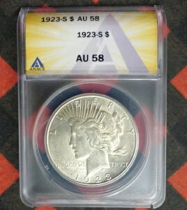 1923 S ANACS AU 58 a݁AAJO  1h