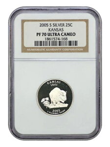 2005-S 25C �J���U�X NGC PR70DCAM (�V���o�[) - ���V���g���B 50 �B �N�H�[�^�[