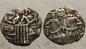 IWi Vo[ RC ObV uKA IVAN ALEXANDER & MICHAEL Asen 1331 AD CHRIST