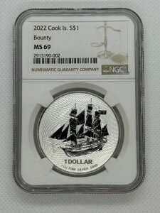 2022�N 1�I���X �N�b�N���� �V���o�[ HMS�o�E���e�B NGC MS69�B��|�b�v