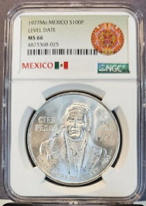 1977N LVR Vo[ 100y\ S100P x t NGC MS 66 PQ XeX^[ WF BU