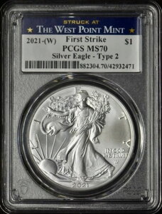2021-(W) T-2 �A�����J�� �V���o�[ �C�[�O�� - PCGS MS70 FS �u���[ WP ���x�� - ?COINGIANTS?