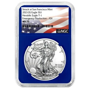 2021 (S) $1 �A�����J�� �V���o�[ �C�[�O�� NGC MS69 �ً}���Y FDI �����x��...