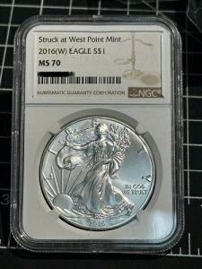 2016�N (W) �V���o�[�C�[�O�� NGC MS70 �E�F�X�g�|�C���g�Œ��� �u���E�����x��