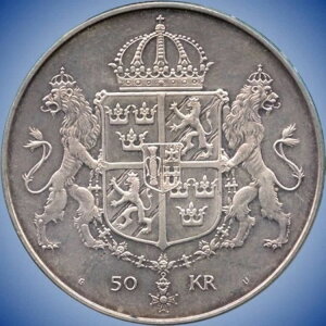 1976�N�X�E�F�[�f��50�N���[�l��݁i27�O�����A0.925�V���o�[�j