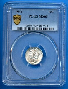 1944�N P PCGS MS65 �}�[�L�����[�_�C�� �č������� ��� 10�Z���g 1944-P MS-65