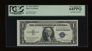 DBR 1935-E 1h 1614N PGubN PCGS 64 PPQ VA P32116832G