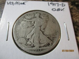 1917-D �\�� �E�H�[�L���O ���o�e�B �V���o�[ �n�[�t �h�� VG/FINE AA2