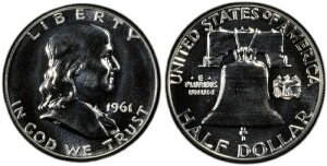 1961�NGEM�v���[�t�t�����N�����V���o�[�n�[�t�_���[50�Z���g90%�V���o�[�R�C���i�~���g�Z������j2��