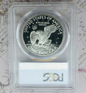 1971 S PCGS PR 69 D-Cam �A�C�[���n���[ �v���[�t �V���o�[ �h���A�A�|��11���L�� Rev