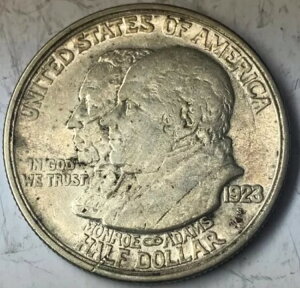 1923-S モンロー主義100周年記念銀貨 50セント硬貨