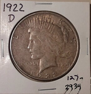 1922-D s[X_[ fo[ 90%  US 1 hRC (#127-2934)