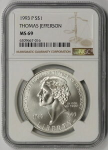1993-P g[}XEWFt@[\ _Vo[LO $1 MS 69 NGC