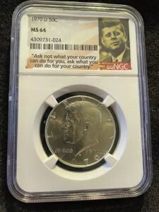 NGC 1970-D Vo[ WEFEPlfB n[t_[ MS64 JFK KEY t