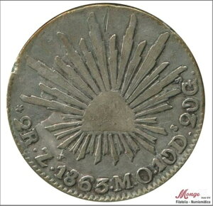 LVR 2 A 1863 MO / TJeJX / 6.90 Gr.Vo[ MBC KM00374.12