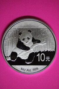 2014年 Gem BU 中国パンダ 1オンス 999 シルバー 同じコイン 写真のプルーフ カプセル23と同じ