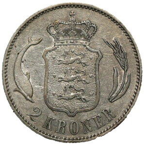 1876�N �f���}�[�N 2�N���[�l KM798.1 ��� �N���X�`����9�� #22930q