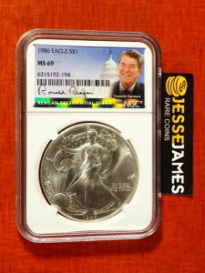 1986N 1h AJ Vo[ C[O NGC MS69 ih [K哝̃V[Y x