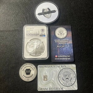 silverdegenerates 2025 C[O MS70 + }b`O 1IX .999 Vo[ + 1g Vo[J[h