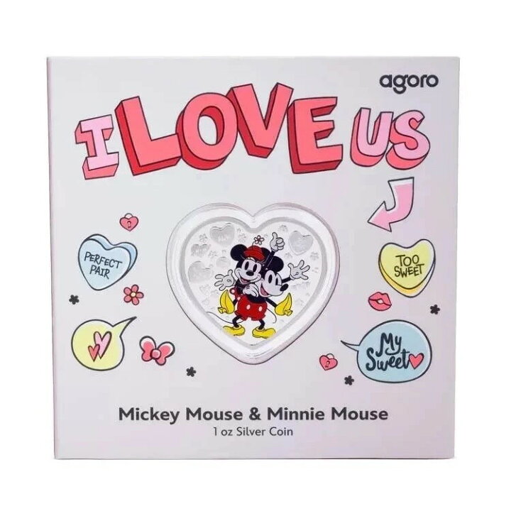 楽天市場】2025年ディズニー「I Love Us」ミッキー＆ミニーマウス 1 
