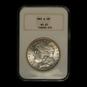 1881-S 1�h�� �����K����� NGC MS63 �I�[���h�t�@�b�e�B�z���_�[ - ���������i�č��j