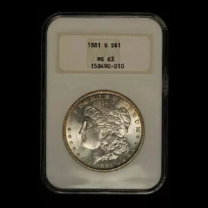 1881-S 1�h�� �����K����� NGC MS63 �I�[���h�t�@�b�e�B�z���_�[ - ���������i�č��j