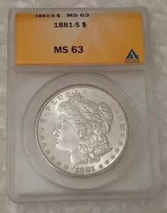 AJ 1h K 1881-S *MS 63 ANACS