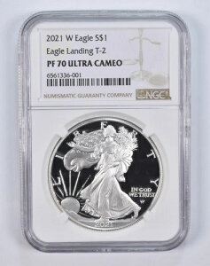 2021-W PF70 UC �A�����J�� �V���o�[ �C�[�O�� �v���[�t �����f�B���O T2 NGC �u���E�����x��