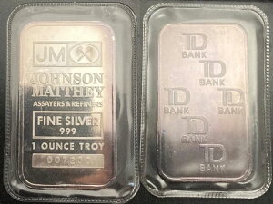 J&M TD Bank Toronto Dominion Bank of Canada 1�I���X 999 �V���o�[�o�[ Johnson Matthey